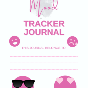 Mood Tracker Journal digital PDF for daily mood, habit, and wellness tracking.