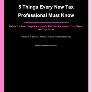 5 Things Every New Tax Professional Must Know