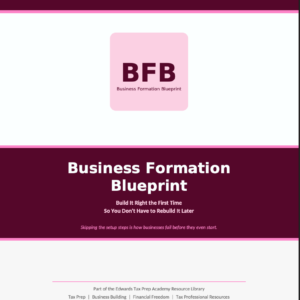 Business Formation Blueprint
