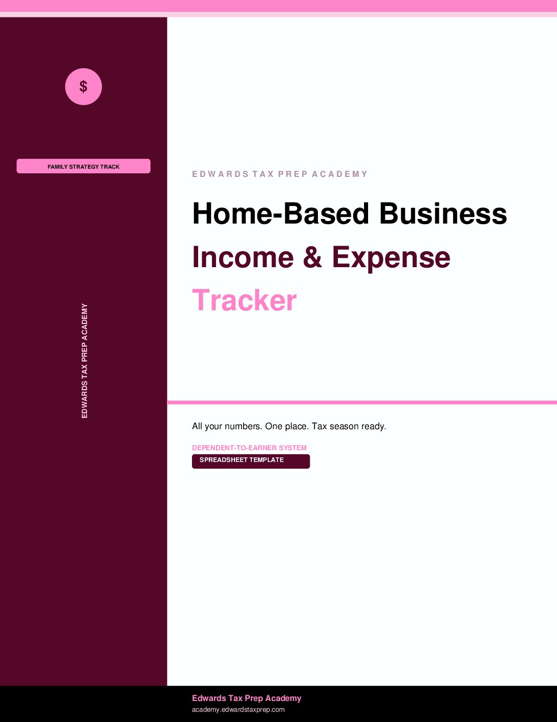 Home Business Income & Expense Tracker
