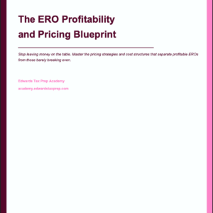 The ERO Profitability and Pricing Blueprint