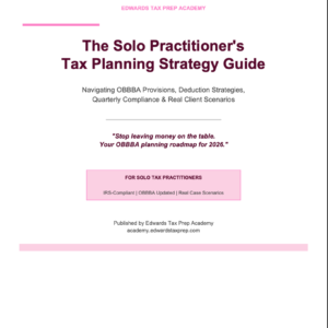 Solo Practioner's Tax Planning Strategy Guide