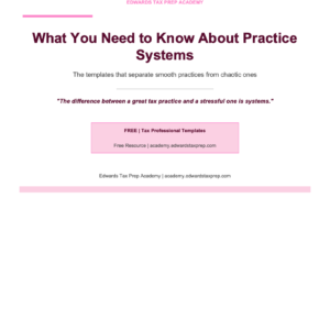 What You Need to Know: Practice Systems