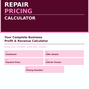 Credit Repair Pricing Calculator
